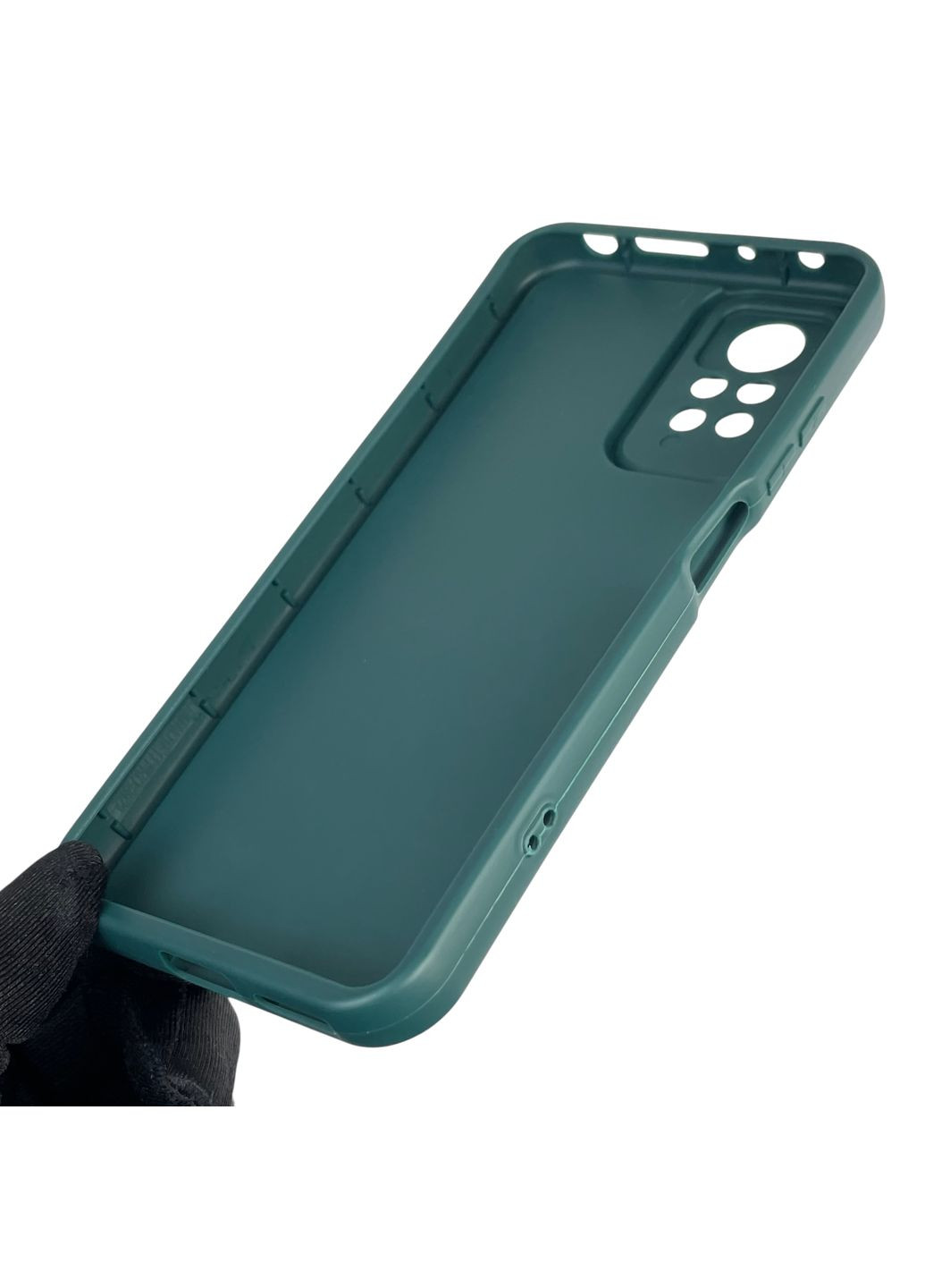Чохол силіконовий Soft Touch з 3D принтом для Redmi Note 11 Pro темно-зелений (Повний захист камери) Xiaomi (371653141)
