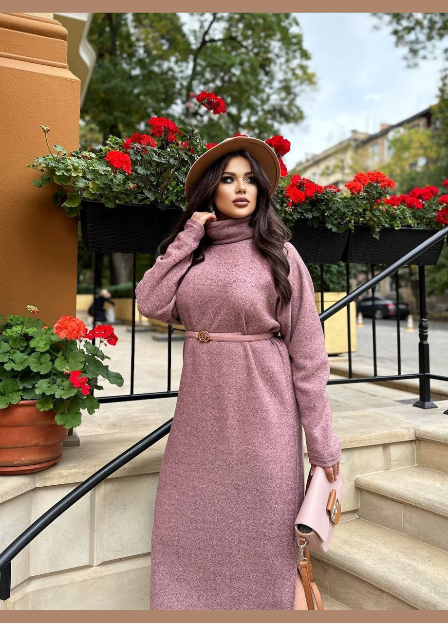 Пудрова ділова, повсякденний, кежуал, джинсова, вечірня сукня жіноча No Brand однотонна