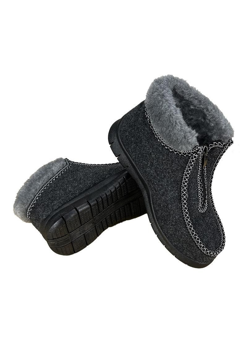 Серые бурки женские короткие серые на замке 30101-1 Dago