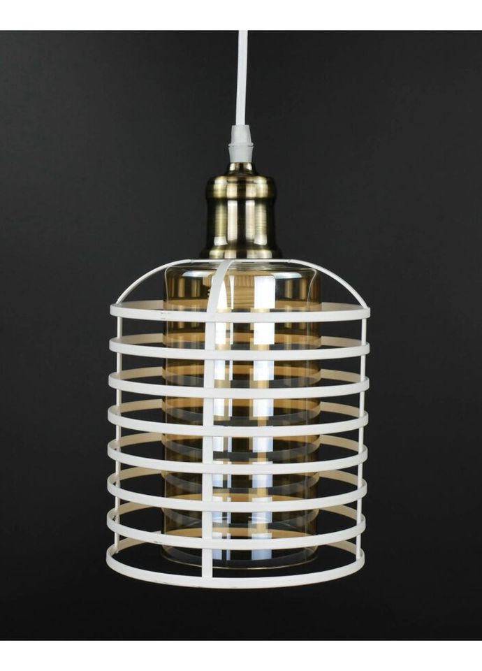 Люстра підвісна LOFT на 1 лампочку 27064 Білий 30-80х16х16 см. Sunnysky (324396382)