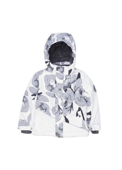 Белая куртка зимняя alex 1, р.104, белый с принтом/белый () Huppa 17800130-11520-104
