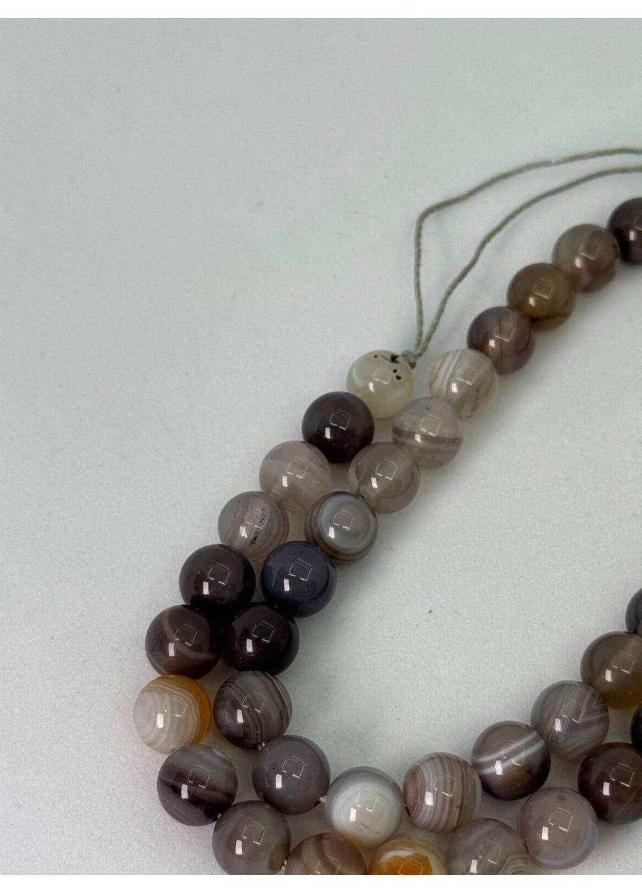 Агат Ботсвана на нитці без застібки 8 мм 40 см Комбінований No Brand (361319819)