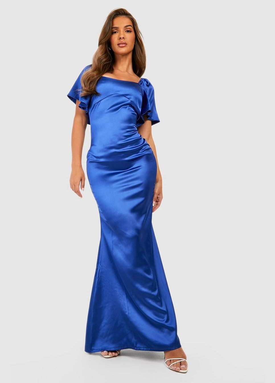 Синее платье Boohoo