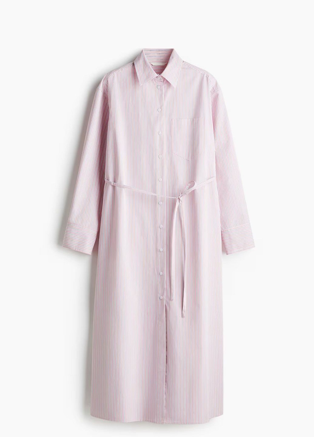 Світло-рожева кежуал сукня H&M в смужку