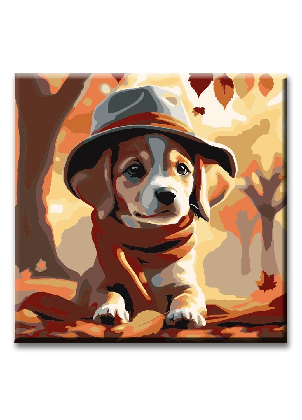 Картина по номерам 30*30 см Пёсик осенью ArtStory (303126253)