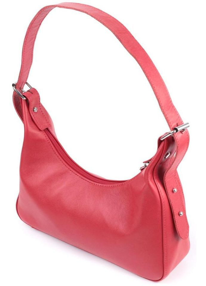 Сумка хобо жіноча шкіряна на плече для телефону Червоний 40661 Shvigel (361970352)