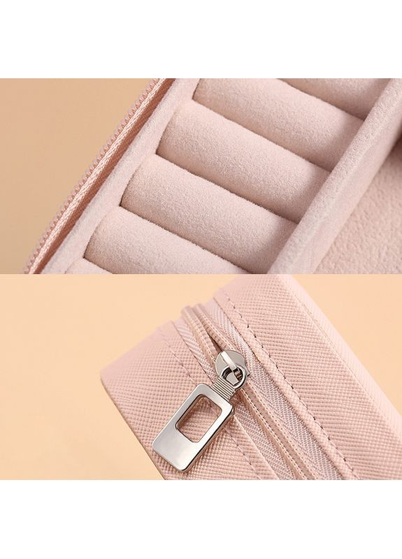 Скринька органайзер для ювелірних прикрас та виробів із штучної шкіри 10*10*5см Pink Casegrace (360454700)