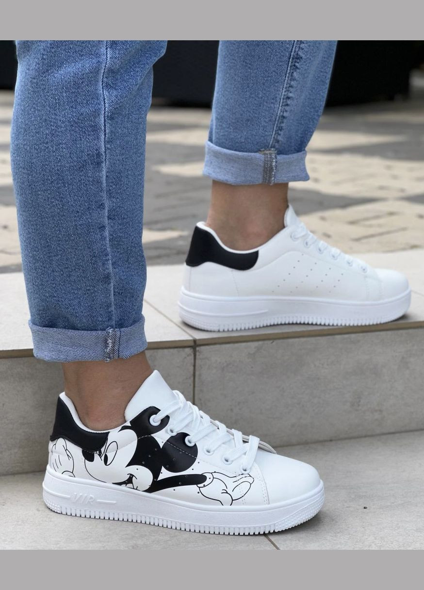 Жіночі молодіжні кросівки 1298 Білі No Brand білі демісезони (322874020)