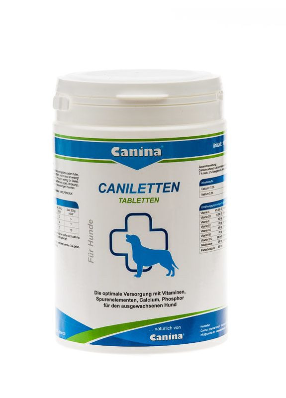 Комплекс для взрослых собак Caniletten 1000 г 500 таблеток (4027565120314) Canina (279563053)