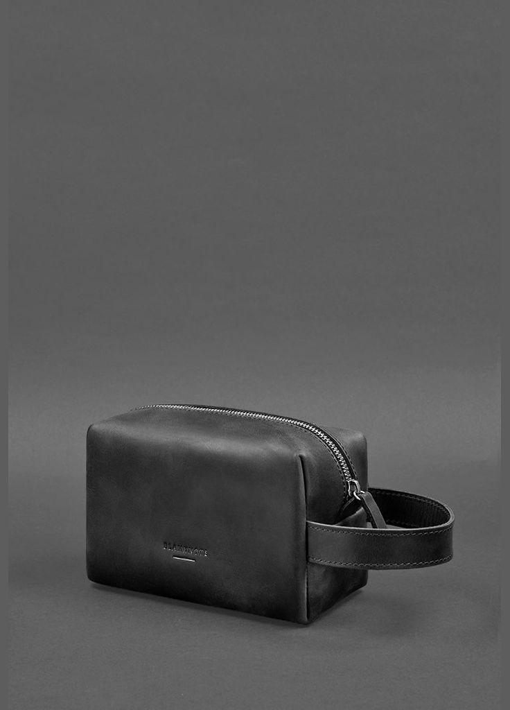 Кожаная косметичка-несессер 5.0 Черный Crazy Horse (A-027463) BlankNote (329742867)