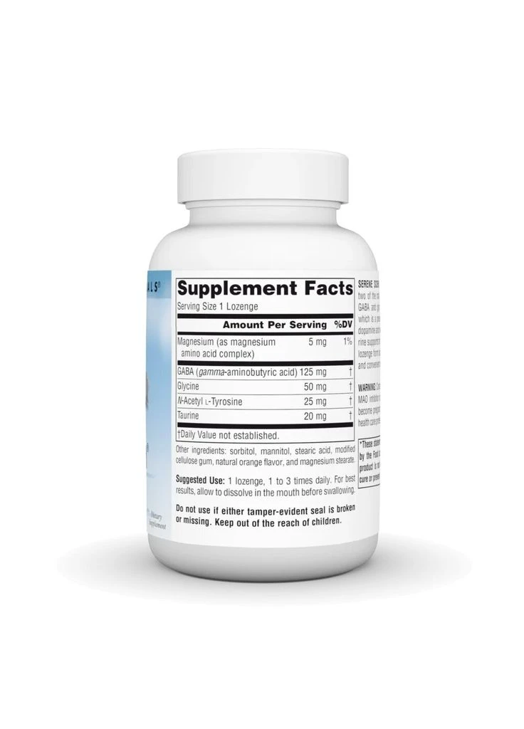 Амінокислота Serene Science GABA Calm, 120 льодяників - Апельсин Source Naturals (392887471)