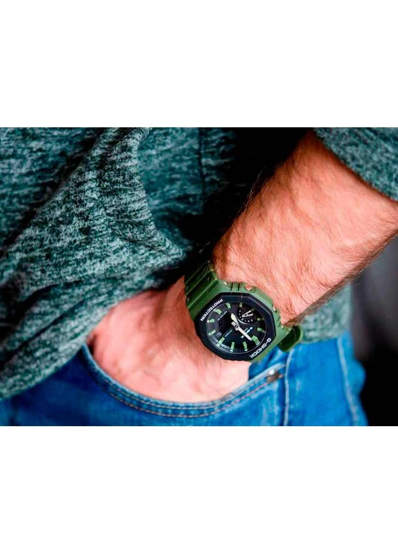 Мужские наручные часы GA-2110SU-3AER Casio (388536910)