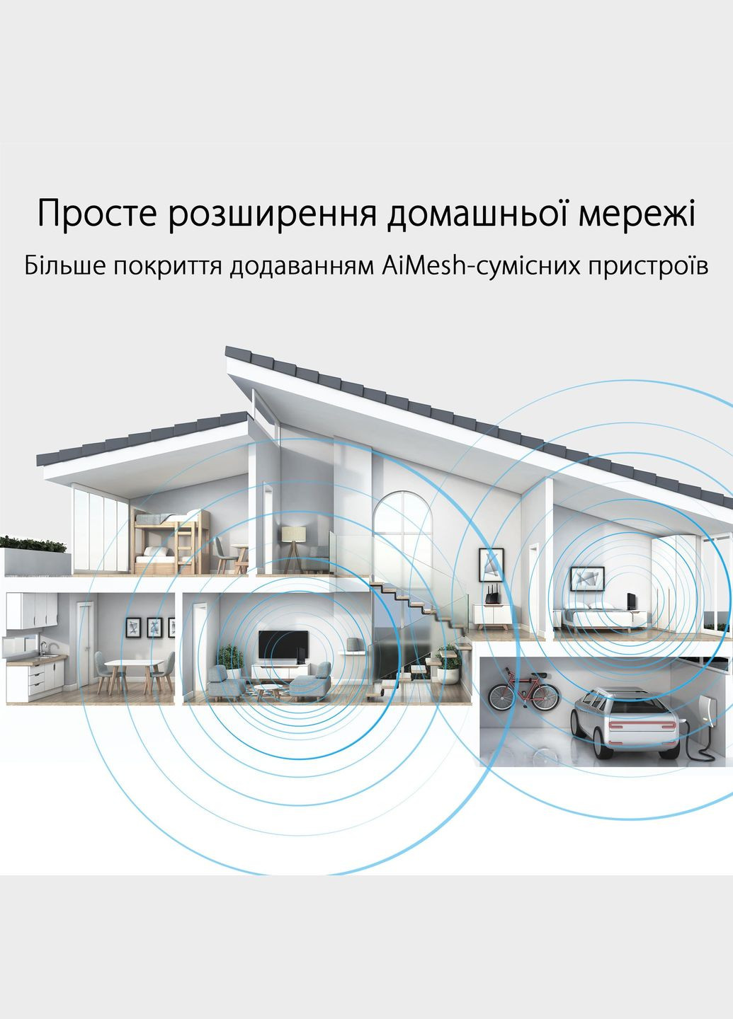 Беспроводной маршрутизатор RT-AX59U (90IG07Z0-MO3C00) Asus (341489010)