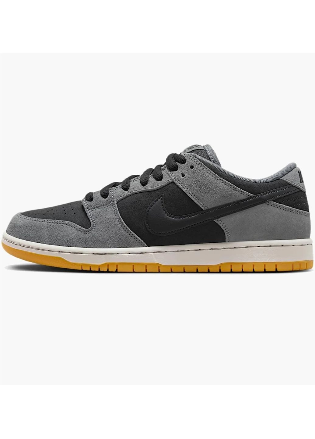 Чорні кросівки чоловічі dunk low sb grey/black Nike