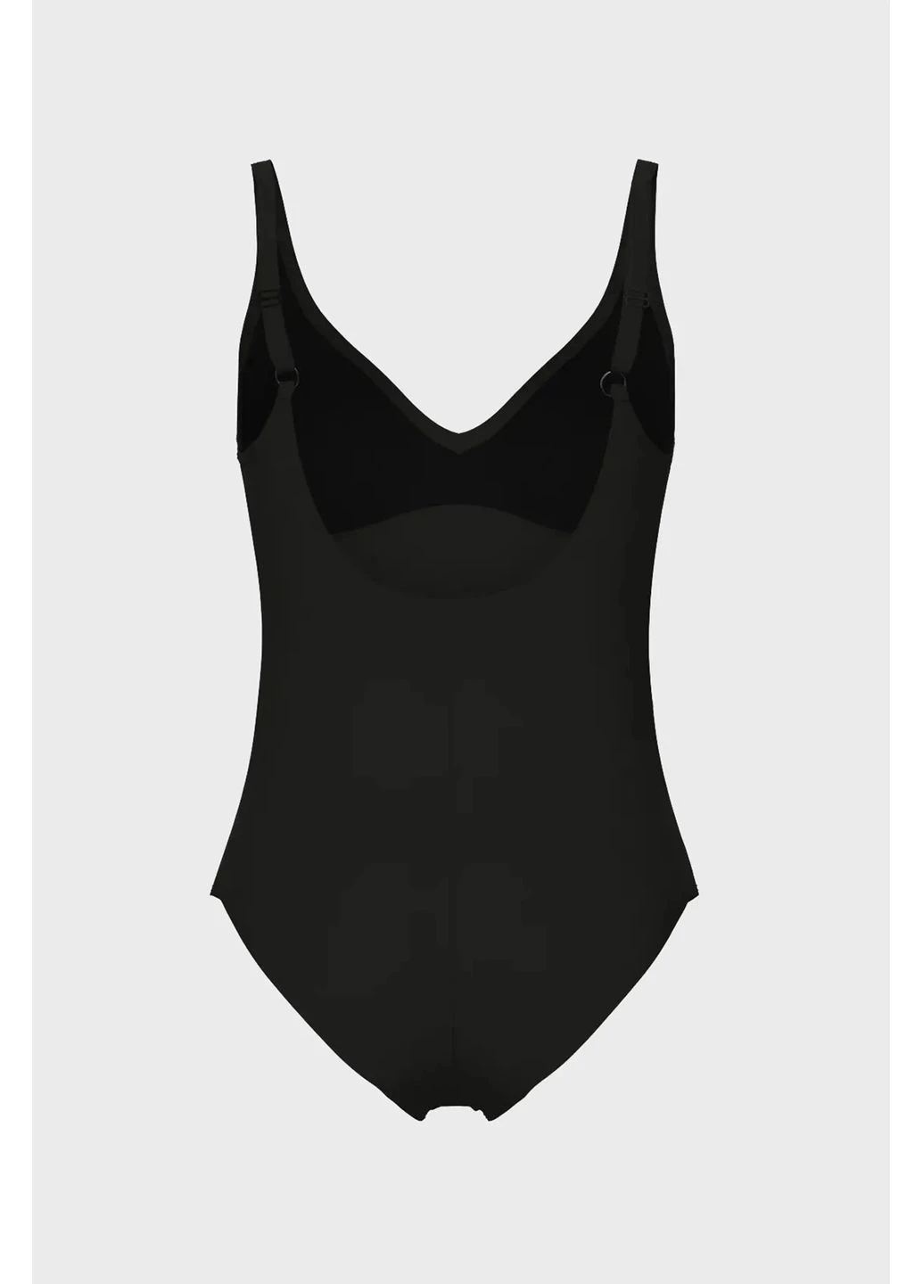 Черный летний купальник victoria u back solid black 008868-505 Arena