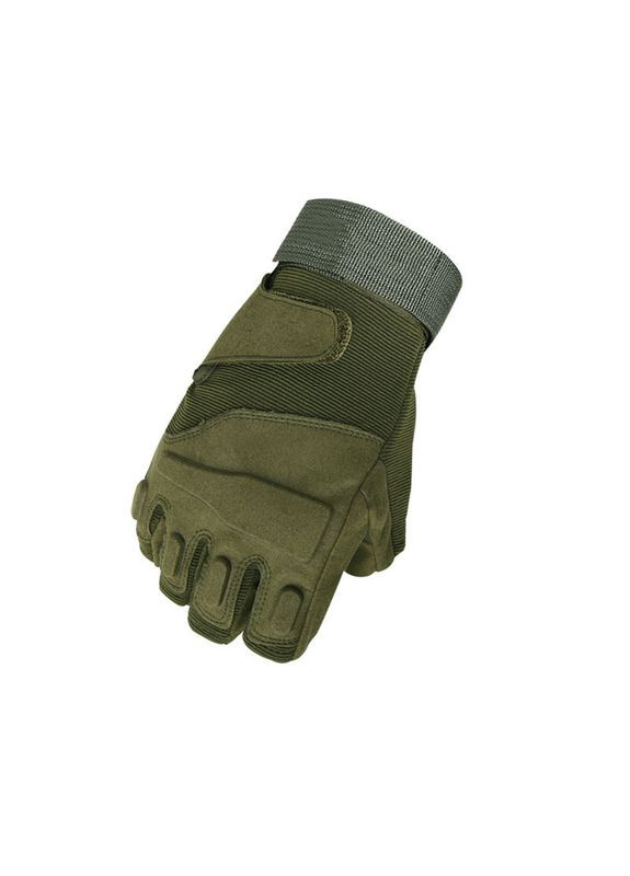Безпалі рукавиці E302 Green без пальців армійські тактичні 1 шт. Lesko (335365917)