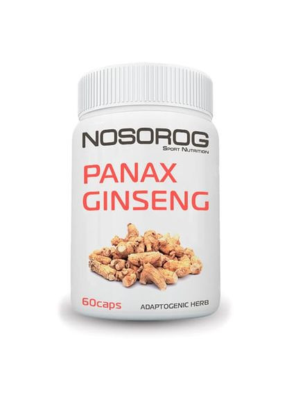 Натуральна добавка Nosorog Panax Ginseng, 60 капсул Nosorog Nutrition (334706691)