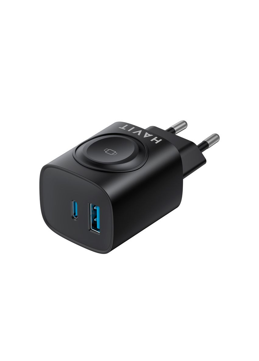 Зарядное устройство HV-UC132 22W USB-A+USB-C+Watch Charger Black Havit (363970190)