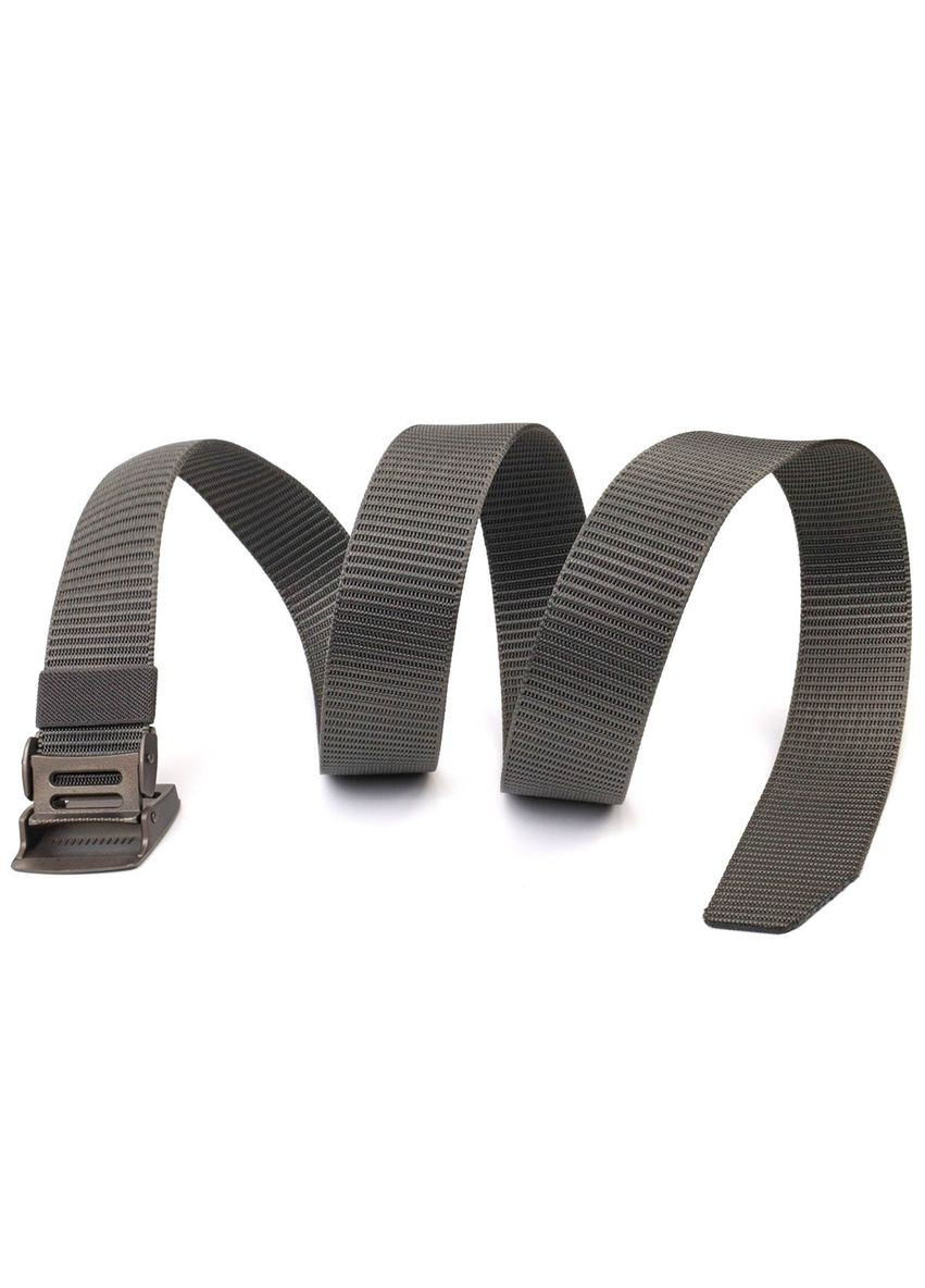 Практичний чоловічий ремінь з металевою пряжкою з текстилю 20597 Vintage (337353093)