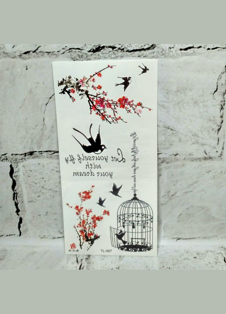 Флеш тату тимчасове татуювання на тіло 9х19 см No Brand (328088630)