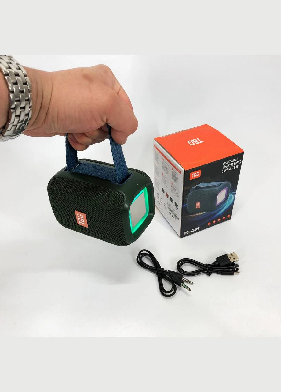 Bluetooth колонка з різнокольоровим підсвічуванням TG339, Bluetooth колонка світлодіодна YE-42 No Brand (396105973)