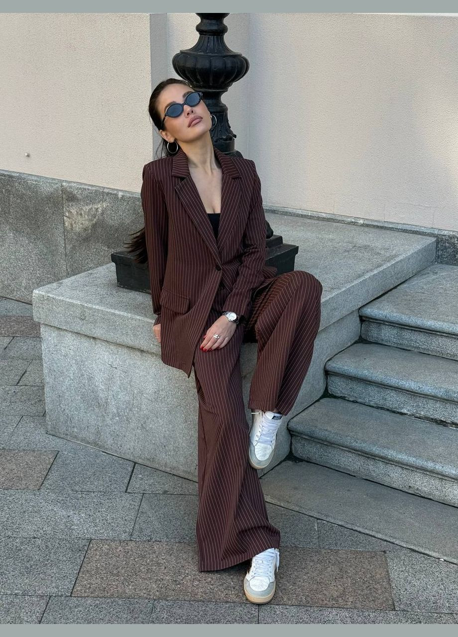 Женский коричневый костюм No Brand (341600870)