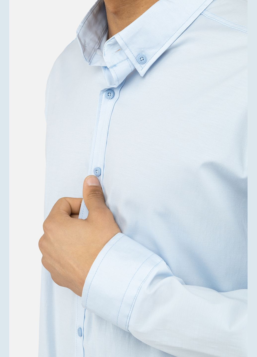 Чоловіча сорочка з довгим рукавом колір блакитний CB-00245592 G-Port (309004153)