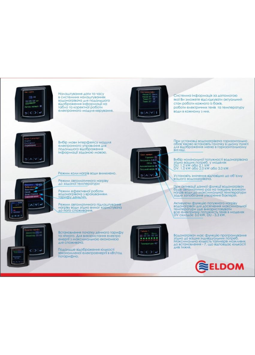 Водонагрівач GALANT DRY 100 3x 1000 W DV100DW-W ELDOM (346492181)