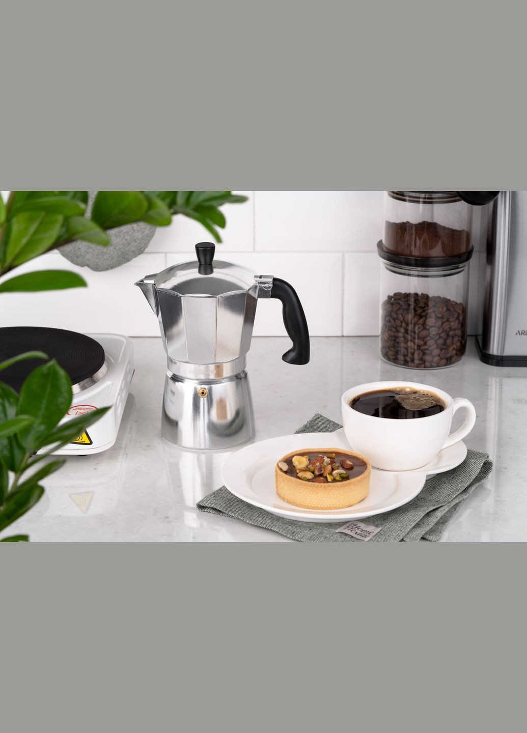 Гейзерная кофеварка Gemini Cremona, 9 чашек, алюминий Ardesto (315604108)