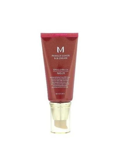 BB-крем з ідеальним покриттям M Perfect Cover BB Cream №21 SPF 42 PA+++, 50 мл (8806333353729) MISSHA (385440314)