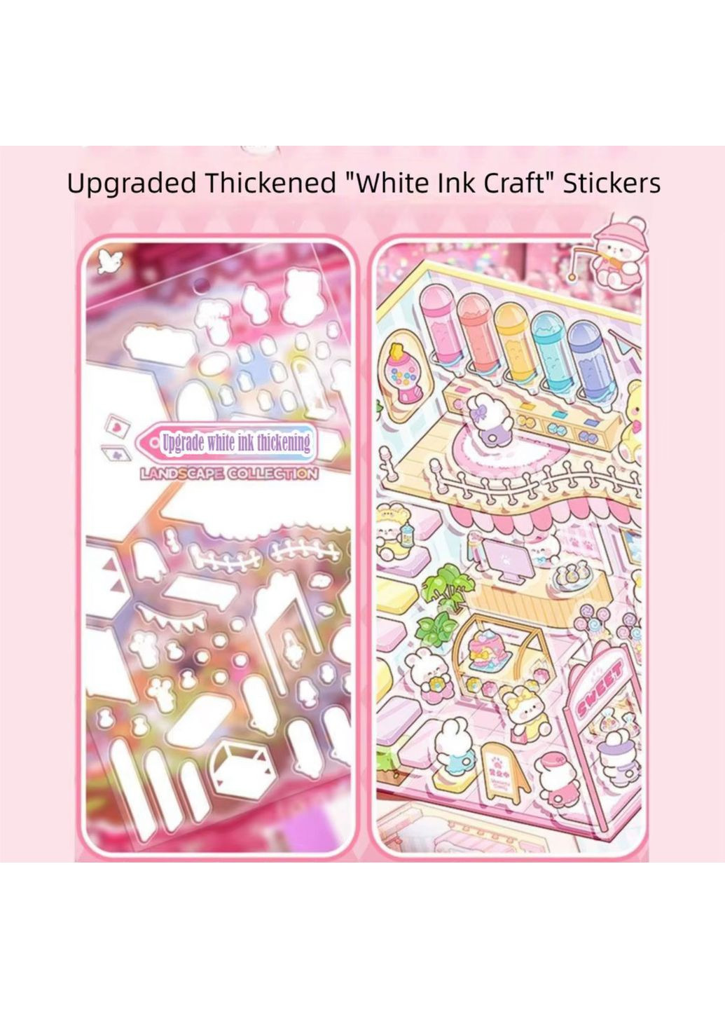 Книга румбоксов из 20 сцен "Создай свой мир" - наклейки, стикеры, антистресс, творчество, моделируй и создавай No Brand (361850421)