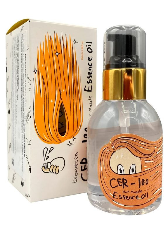 Elizavecca Эссенция на основе масел для укрепления волос CER-100 Hair Muscle Essence Oil 100ml (2-889944) — Крем, Южная Корея (369792483)