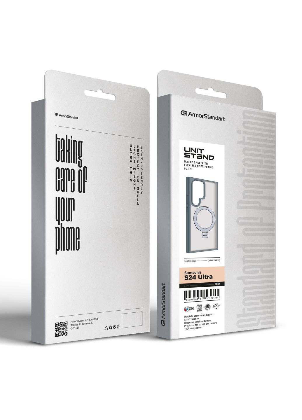 Чехол Unit Stand для Samsung S24 Ultra Grey (ARM74913) ArmorStandart (343051201)