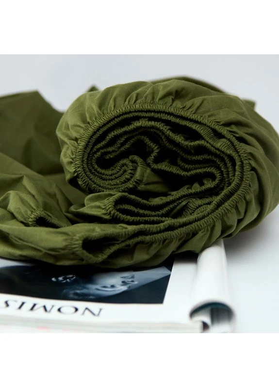 Простыня на резинке Бязь Gold Люкс 180х200х10 см (MS-850002896) Moon&Star Olive Luxe (386593192)