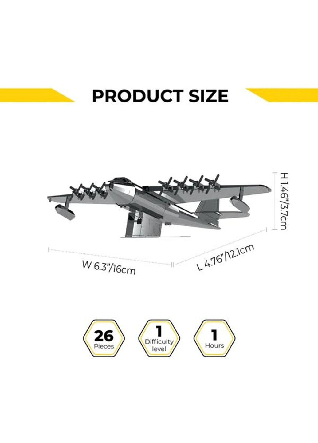 Коллекционная модель-конструктор Spruce Goose Airplane Самолет (MT081) Metal Time (331298731)
