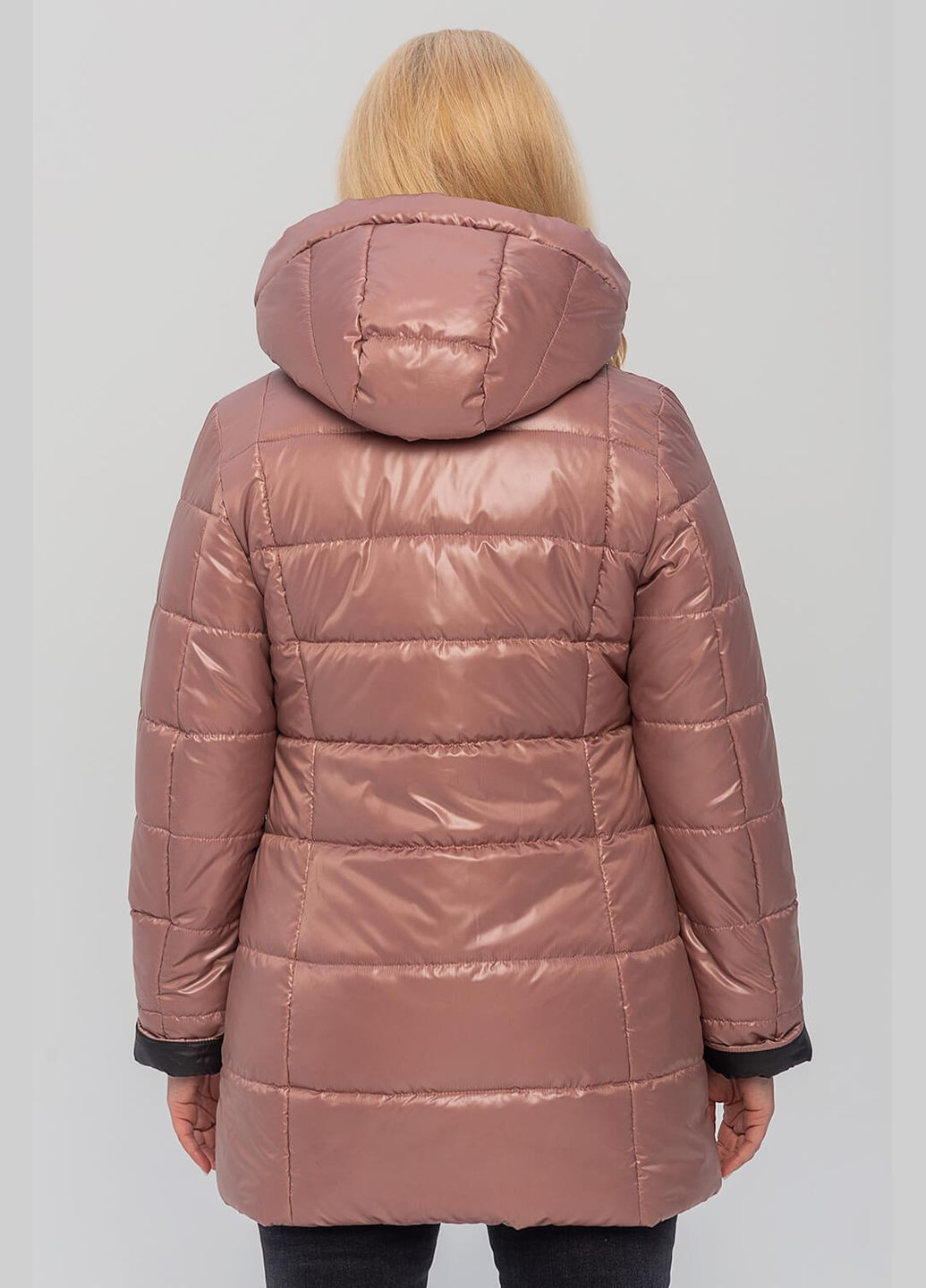 Пудровая демисезонная куртка женская "мартина" с поясом MioRichi