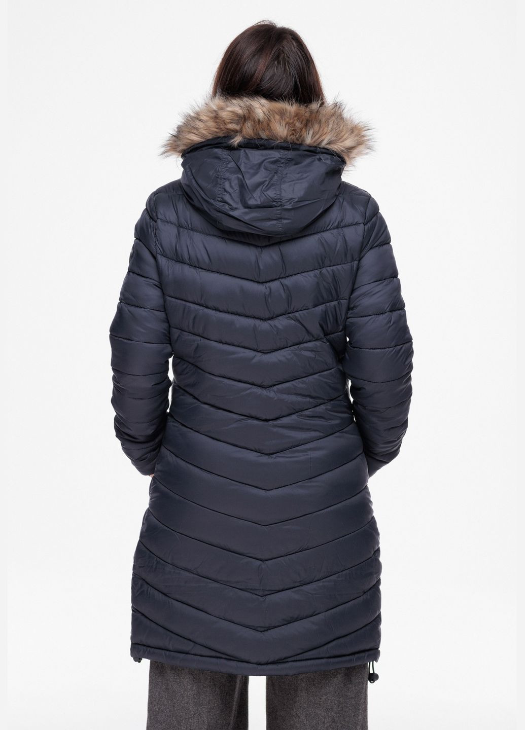 Синій демісезонний Пуховик Superdry