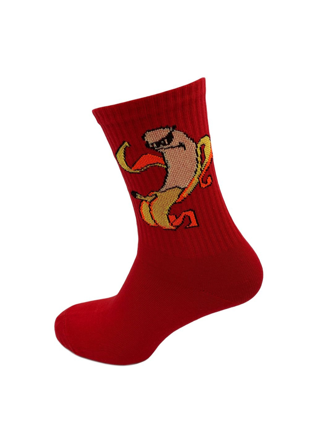 Комбинированные носки мужские, с высокой резинкой. бананы. комплект из 3х пар. цвет: цветной микс. Крокус бананы (334718241)