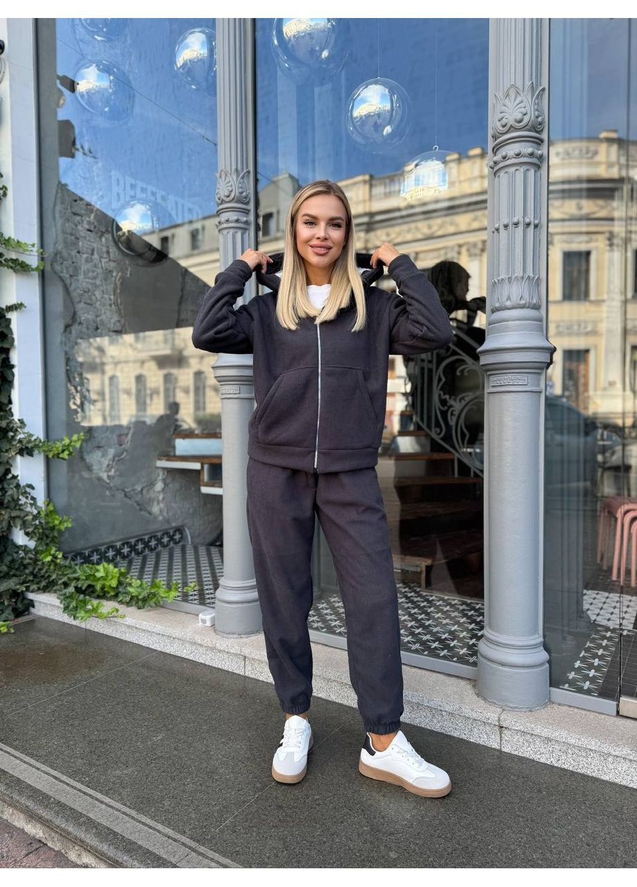 Стильный женский вельветовый костюм на меху. Україна (361205471)