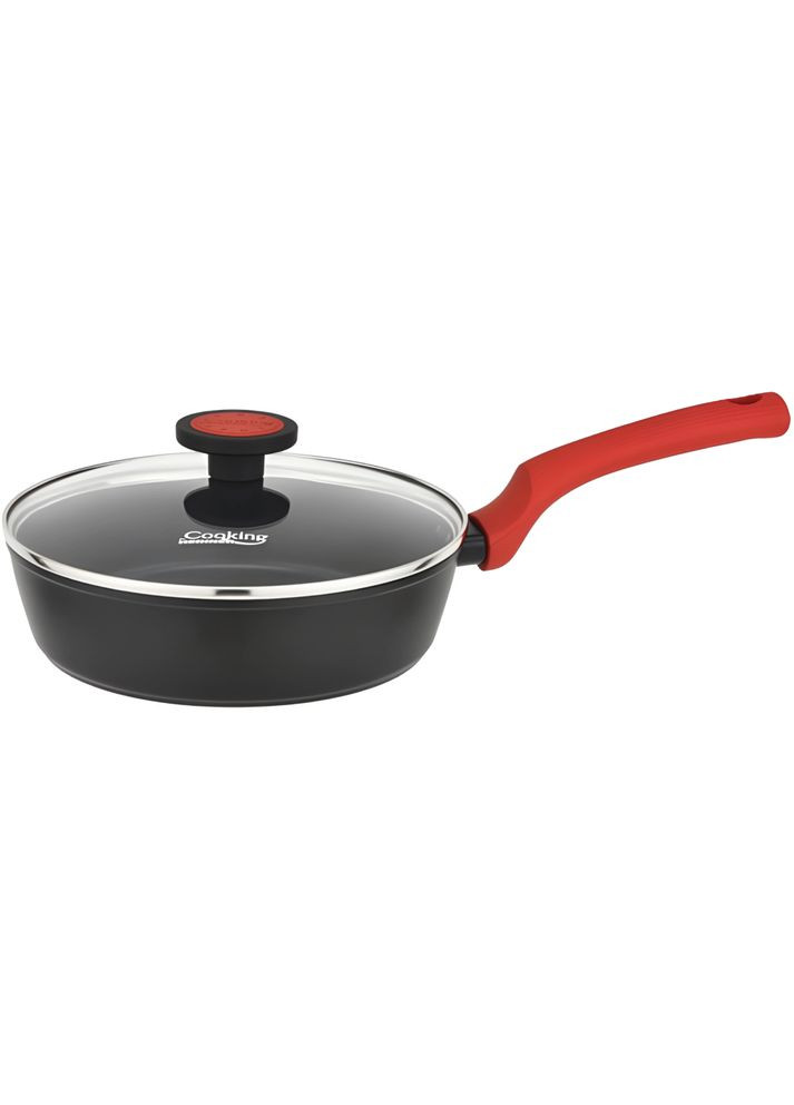 Сковорода з кришкою Redmoon 28 см Black (HR-MRK-AC28) HEINNER (323096047)