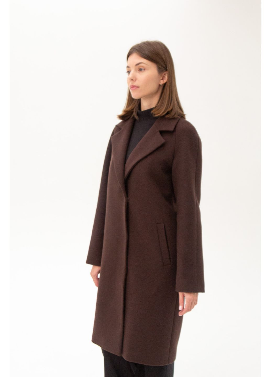 Коричневое зимнее Пальто зимнее С69 CHICLY