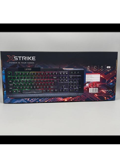 Проводная клавиатура с подсветкой XSTRIKE X-1022 RGB USB с подсветкой MDR No Brand (371794206)