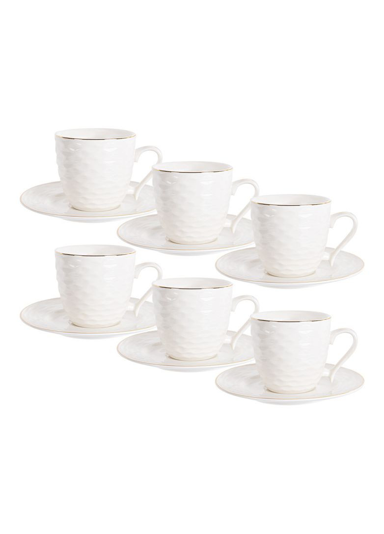 Чайный фарфоровый набор 12 предметов 220 мл 1359-483 в подарочной коробке No Brand (346533711)