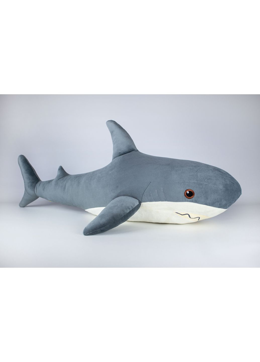 Мягкая игрушка акула 107 см плюшевый валик для детей от 3 лет подушка для сна ProDobro (366030790)
