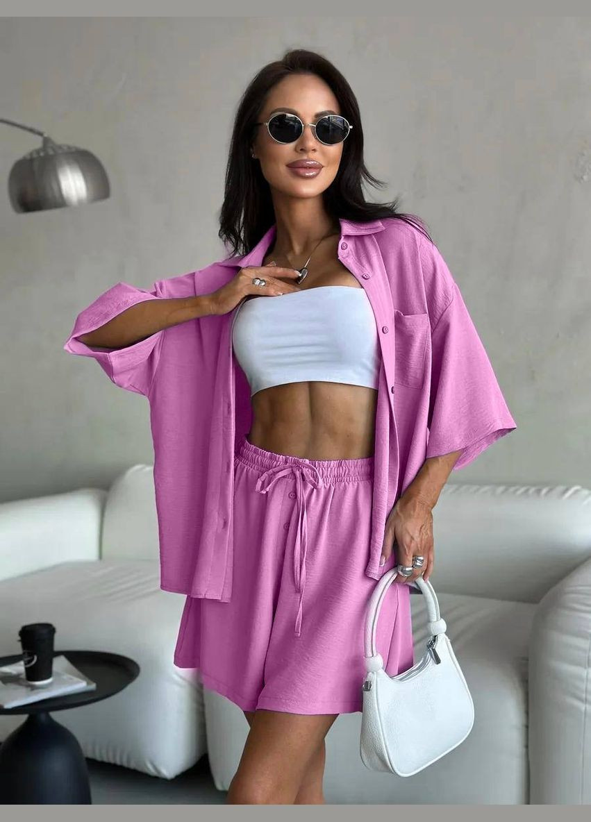 Стильний літній костюм з натуральної тканини Україна (337508628)