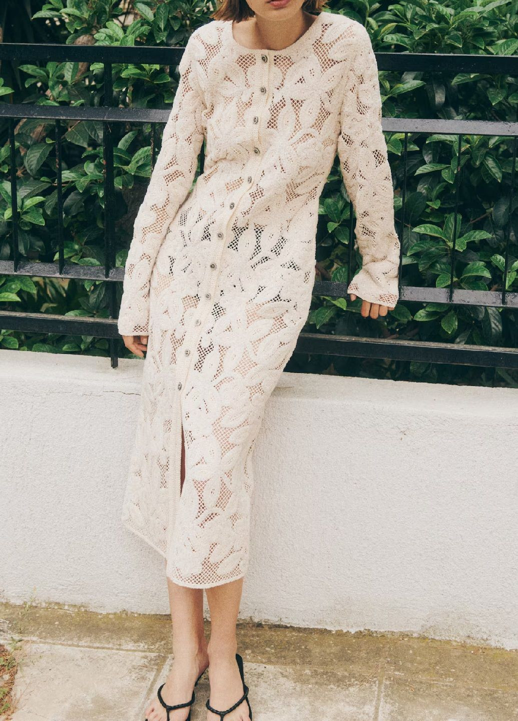 Молочна святковий сукня H&M однотонна