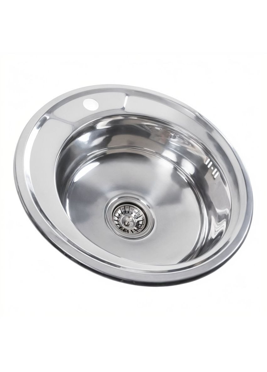 Кухонная мойка из нержавеющей стали ПОЛИРОВКА 490 (0,6/170 мм) Valeso (336936349)