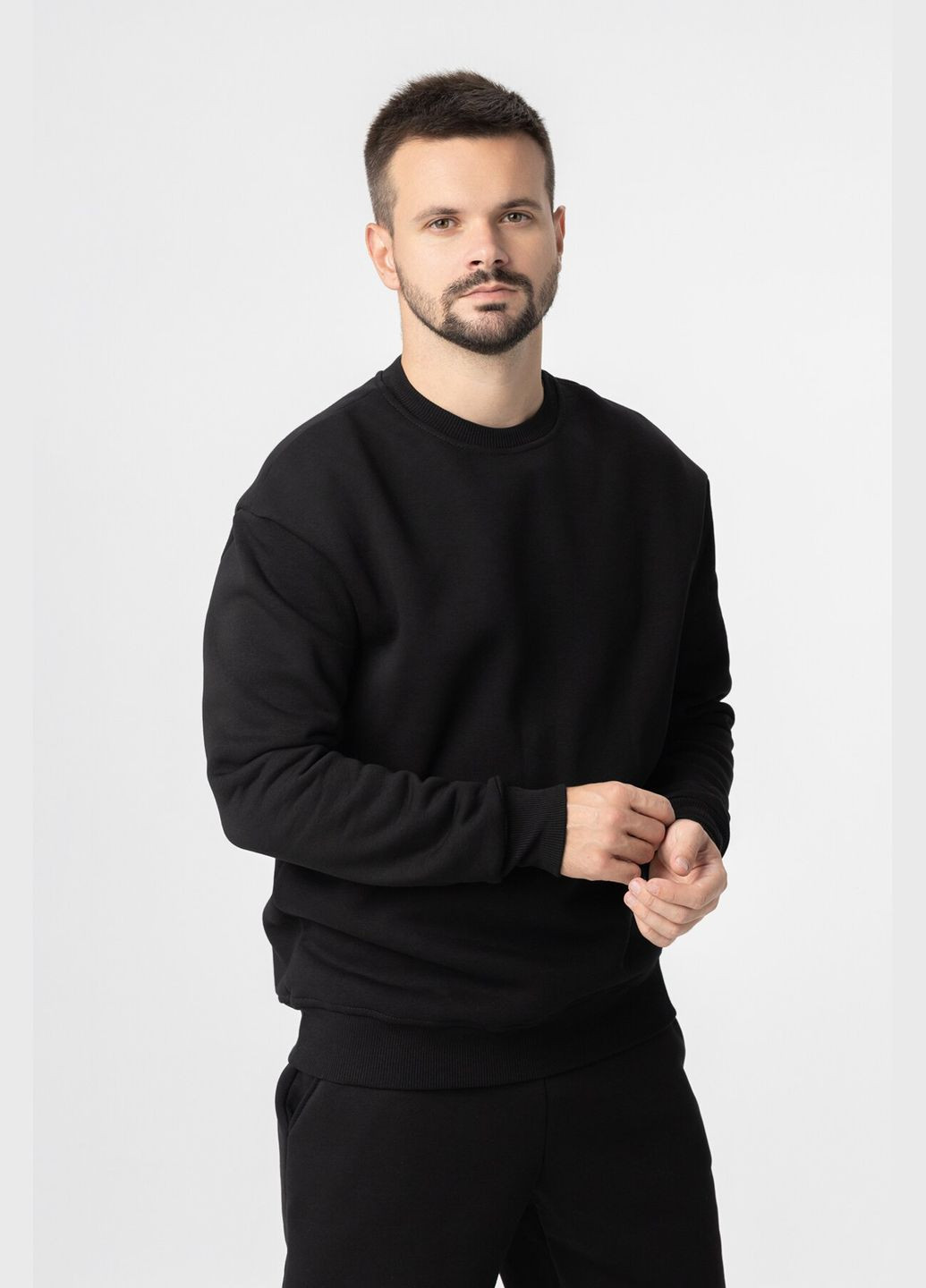 Чорний світшот чоловічий mbc02301 baza (2000990032218w) shop (2000990032218) Demos (315966745)