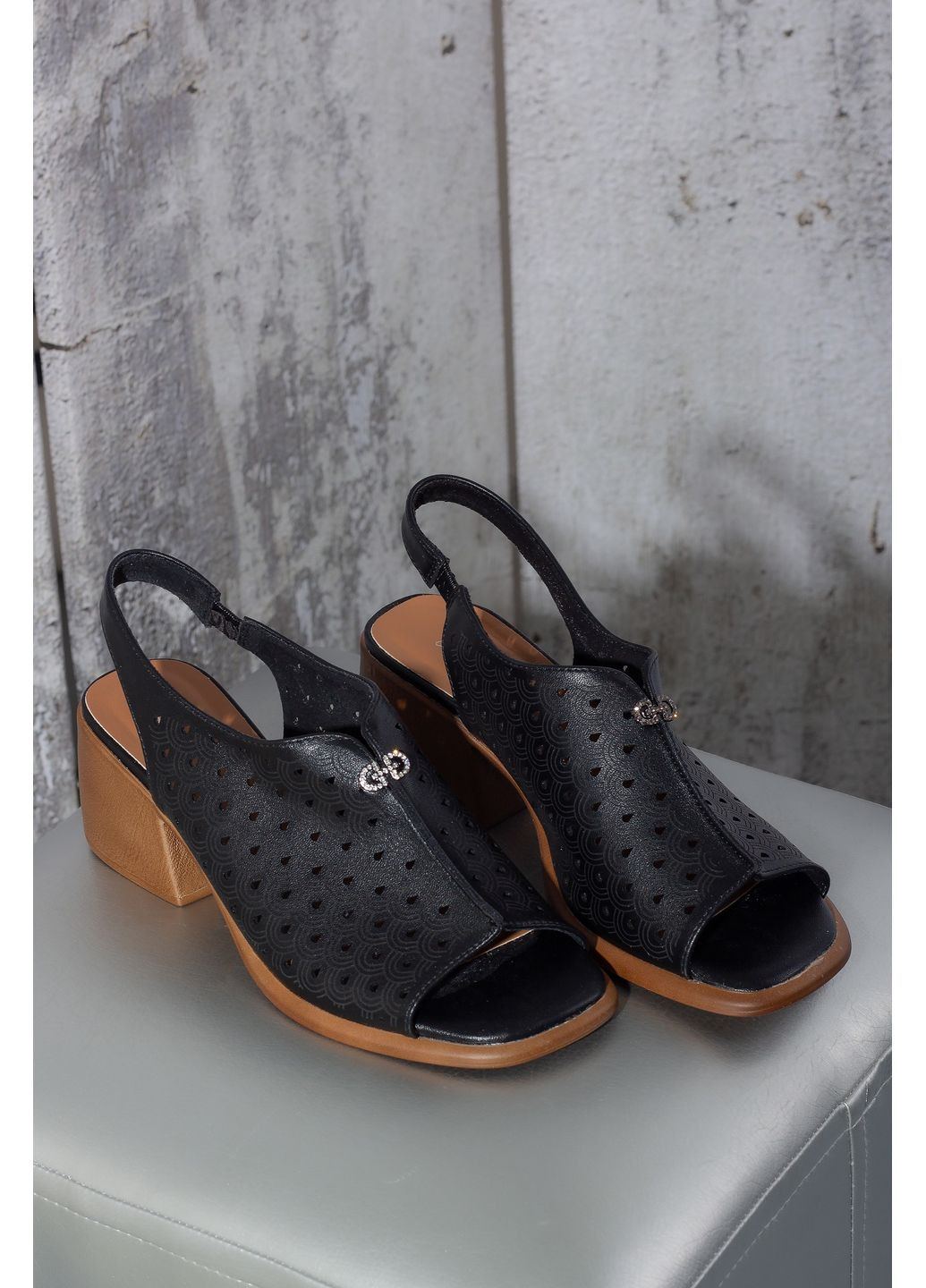 Черные боссоножки женские xx85003-20 черные 346330 Power с ремешком