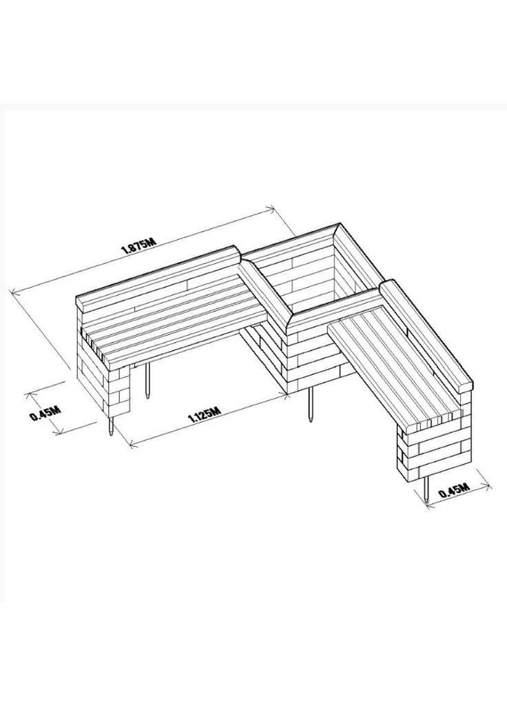 Кашпо садове з дерева Пуерто мускат (УКШ-001407) No Brand (328960632)